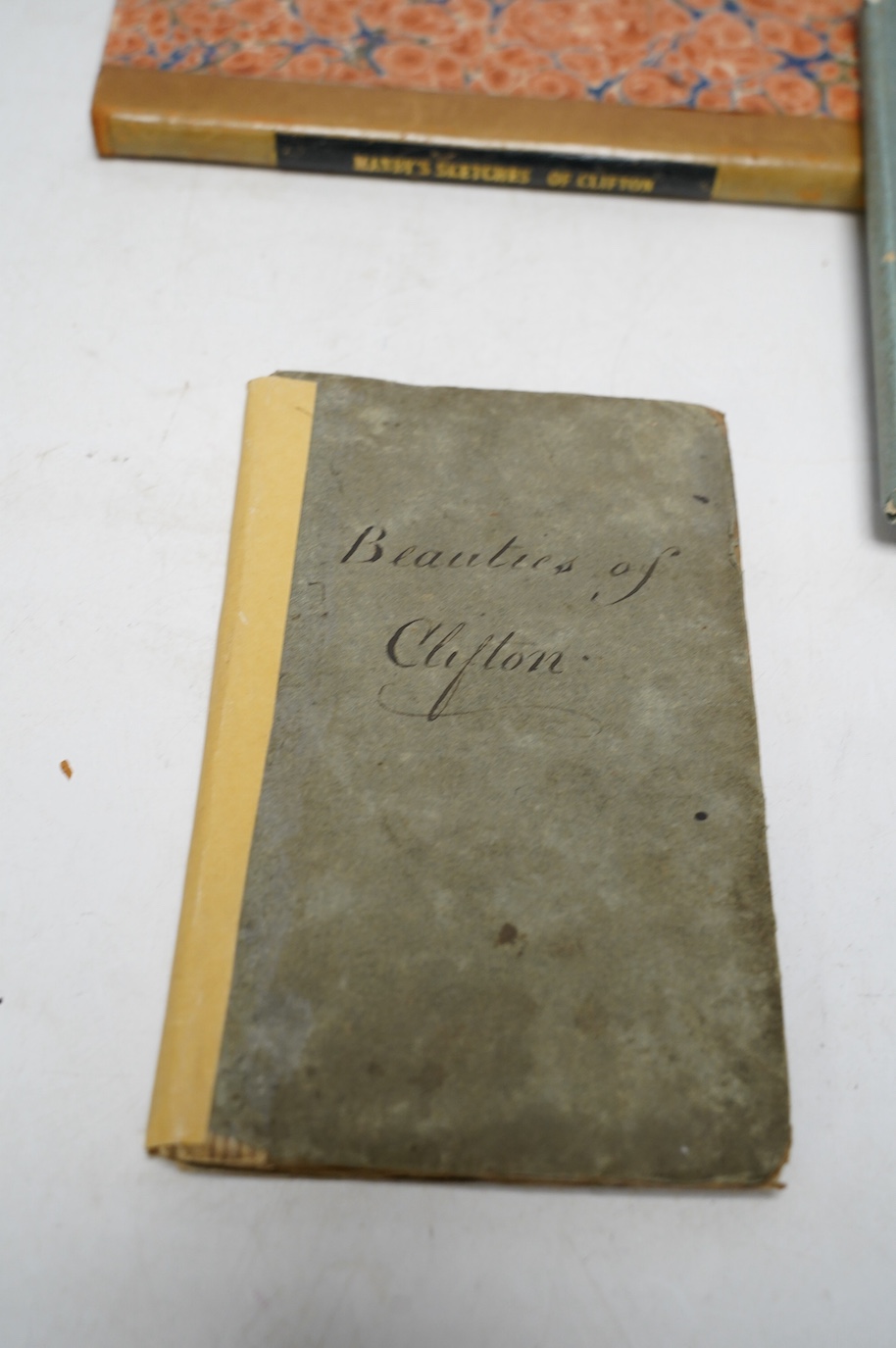 SOMERSET, BRISTOL: Manby, G.W. - Fugitive Sketches of the History and Natural Beauties of Clifton Hot-Wells and Vicinity. 4 plans and 14 (mostly aquatint) plates, half-title; new paper boards